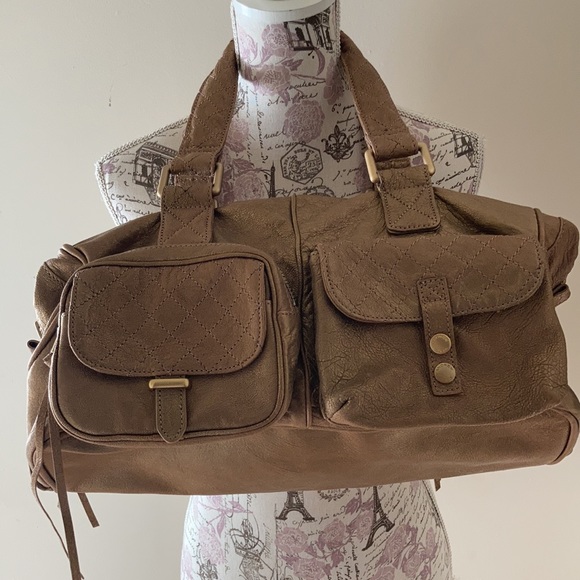 Andrew Marc bronze metallic tote bag nwt - Picture 4 of 11